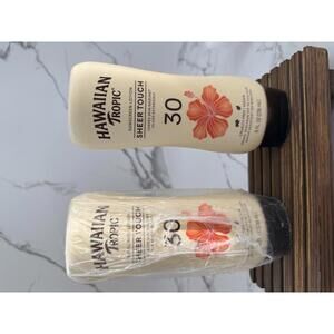 Hawaiian Tropic Sheer Touch Sunscreen Lotion SPF 30 – 8 oz (Lot of 2)